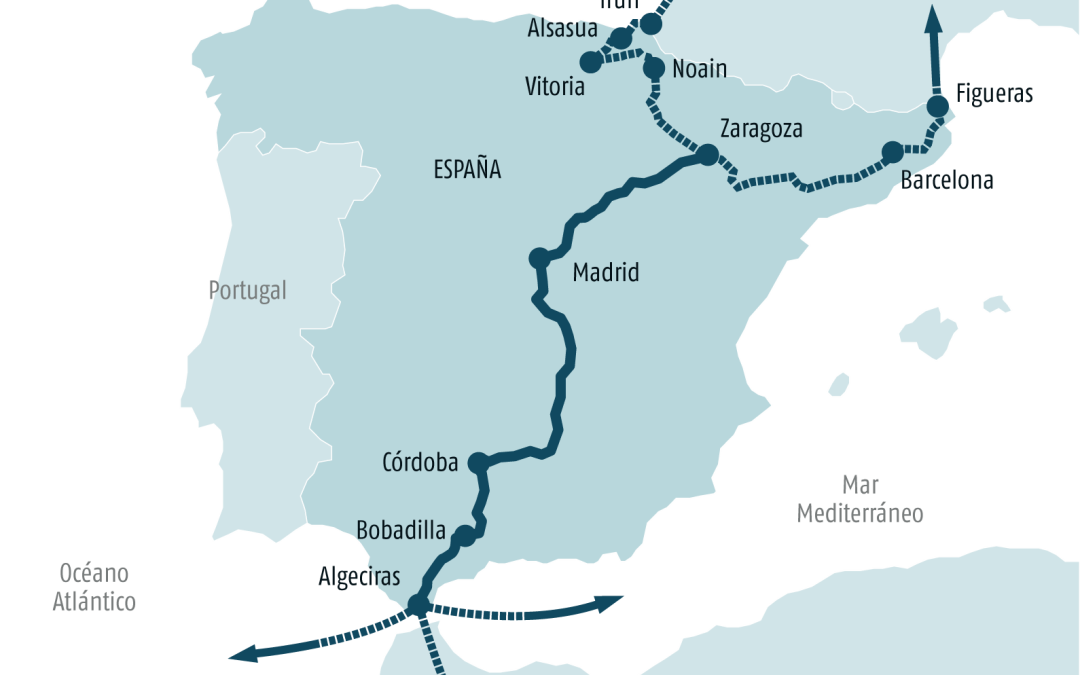 Adif lanza el proyecto para impulsar los servicios de Autopista Ferroviaria en el tramo Zaragoza-Tarragona